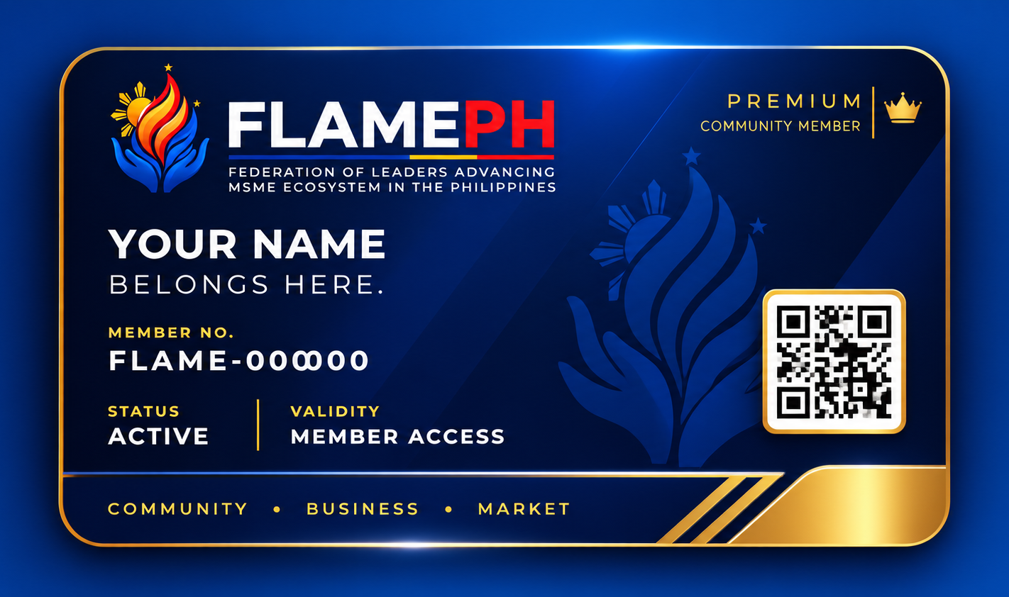 FLAMEPH premium community member ID card