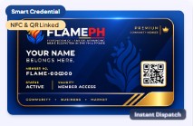 Holographic Member NFC ID Pass & Smart Lanyard